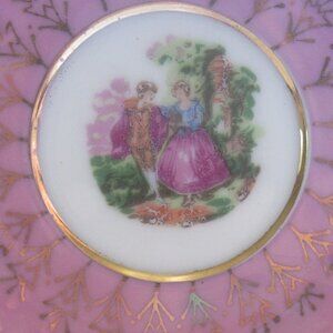 Garden Lovers Mauve Tea Cup and Saucer, Marvelous Mauve, Heavy Gold Gilt,   C111